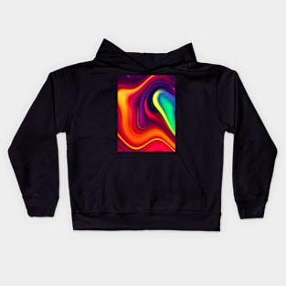 Psychedelic Waves Kids Hoodie